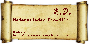 Madenszieder Dioméd névjegykártya